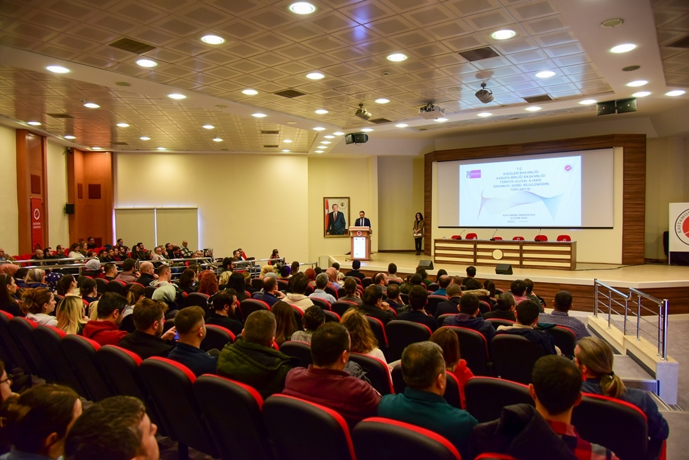 Kastamonu Üniversitesi’nde Türkiye Ulusal Ajansı İşbirliğiyle Erasmus+ Bilgilendirme Toplantısı Düzenlendi