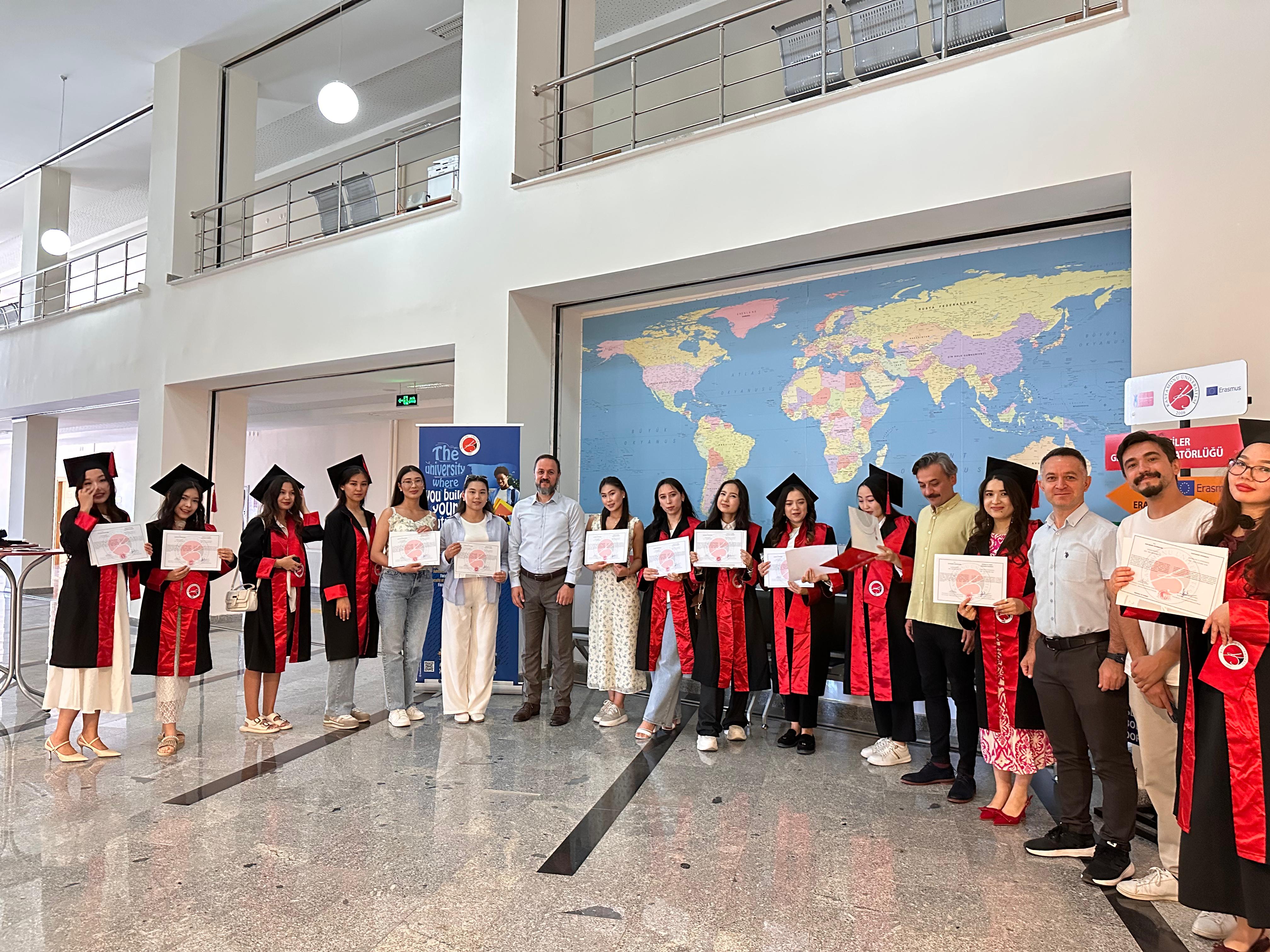 Kastamonu Üniversitesi ve Karaganda Buketov Üniversitesi Arasında Başarılı Değişim Programı Dönemi Tamamlandı