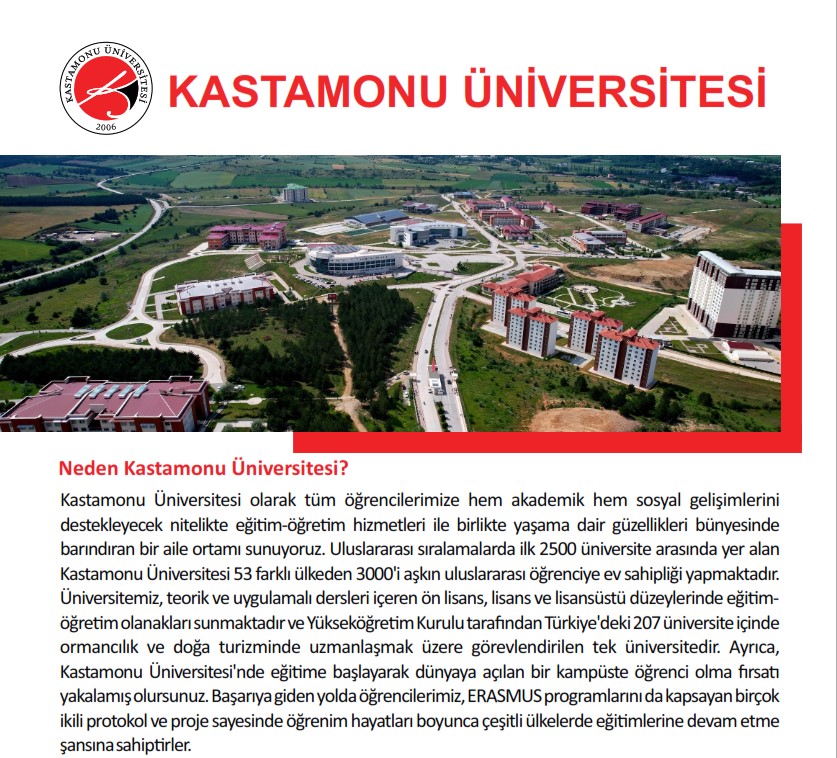 Kastamonu Ünversitesi Uluslararası Öğrenci Kılavuzu Yayınlandı